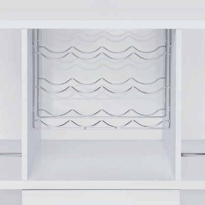 Wendolyn - Wine Cabinet With Light - Glossy White