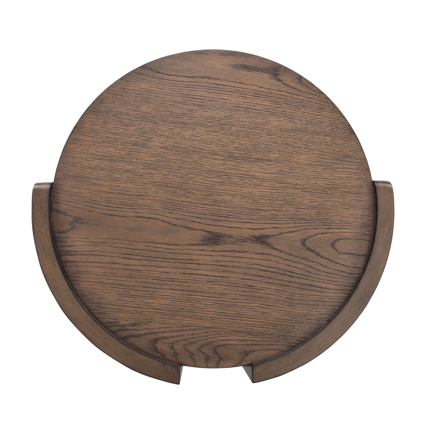 Lyra - End Table - Dark Brown / White