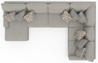 Livingston - Sectional With Comfort Coil Seating And Accent Pillows Included