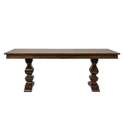 Armand - Trestle Table Base - Dark Brown