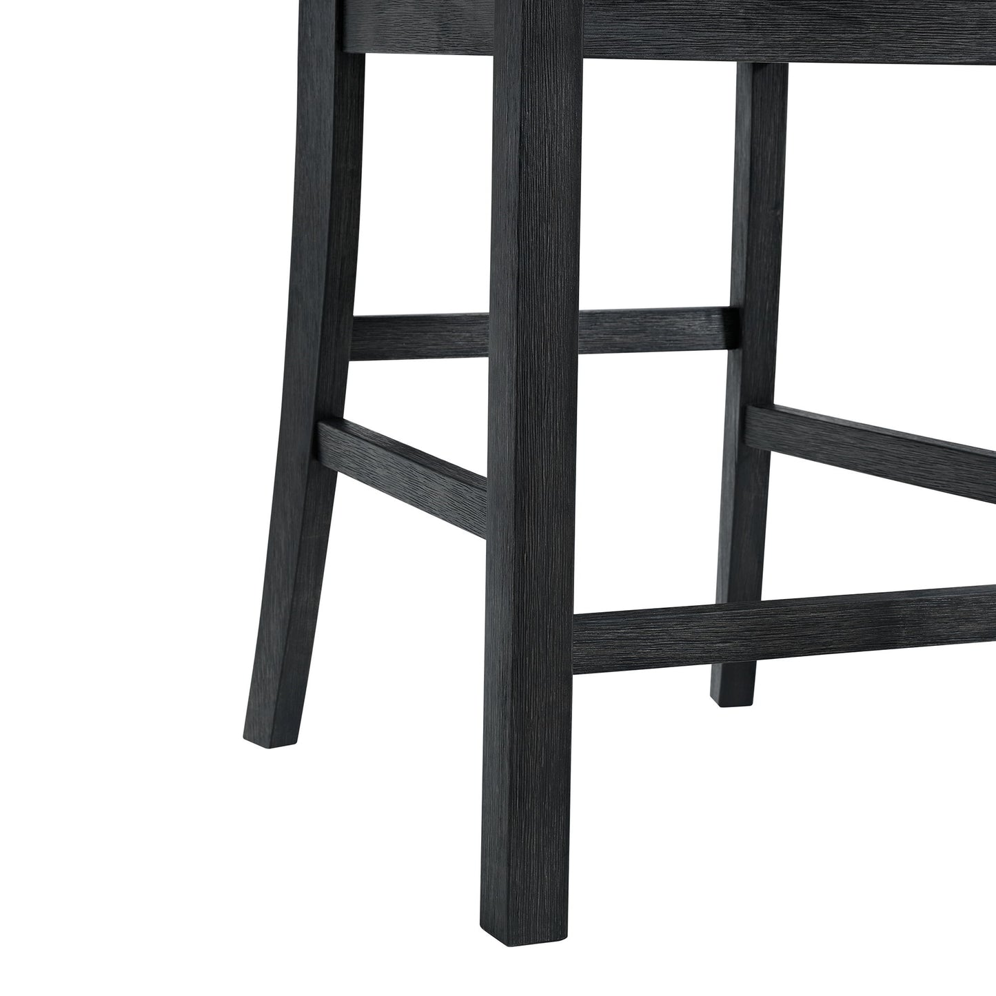 Garcia - 5 Piece Counter Set With Table And 4 Chairs - Black