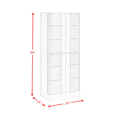 Chandra - Cabinet With LED - Glossy White