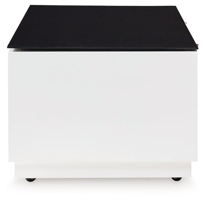 Gardoni - Rectangular Cocktail Table - White / Black
