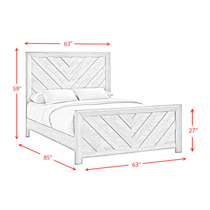 Louis Philippe - Panel Bed