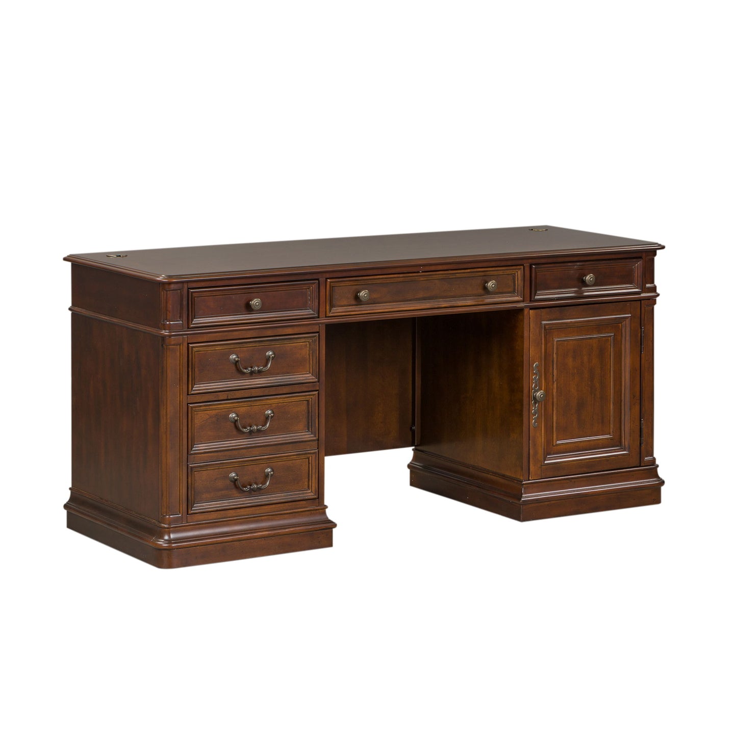 Brayton Manor - Jr Executive Credenza Top - Dark Brown