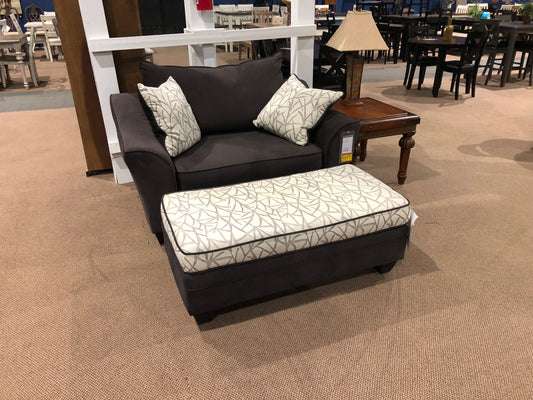 Belle Chair and Ottoman