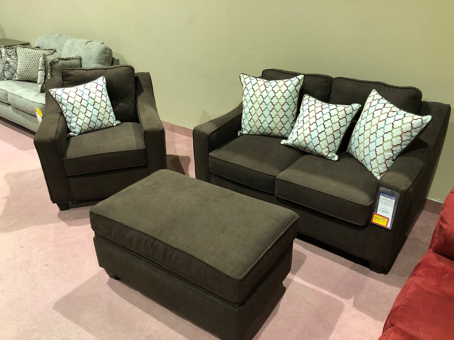 Annie Love Chair and Storage Ottoman