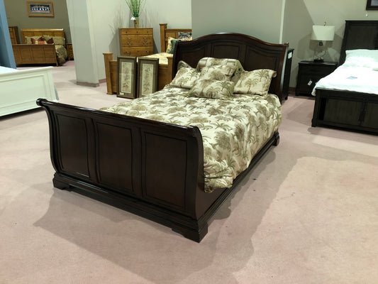 Cherry Sleigh Bed