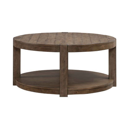 Broadmore - Round Cocktail Table - Brown