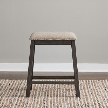 Harrison - Upholstered Console Stool - Espresso
