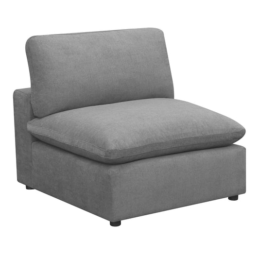 Cloud 9 - Sectional Armless Chair - Dark Gray