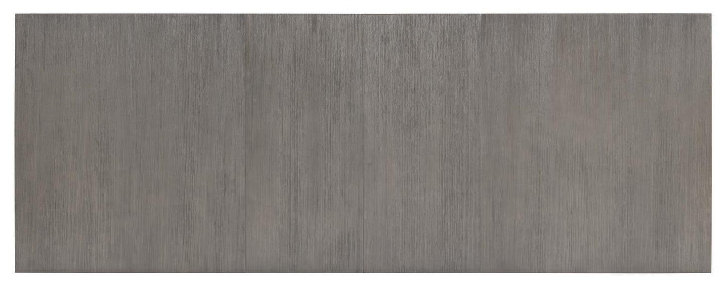 Terra Luna - Complete Rectangle Double Pedestal Table - White Cloud & Nightfall