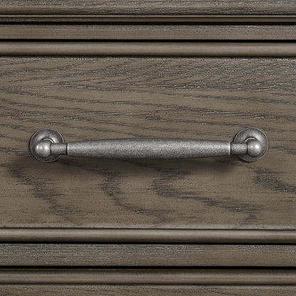 Kings Court - 3-Drawer Nightstand (Sliding Top) - Gray
