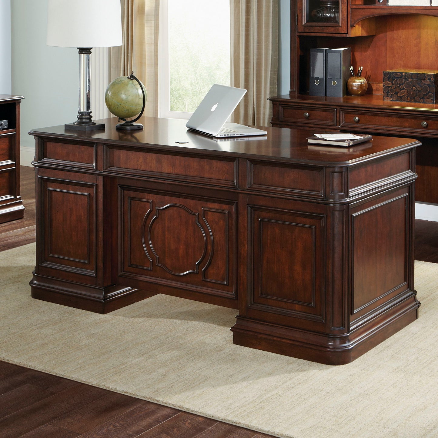 Brayton Manor - Jr Executive Desk Top - Dark Brown