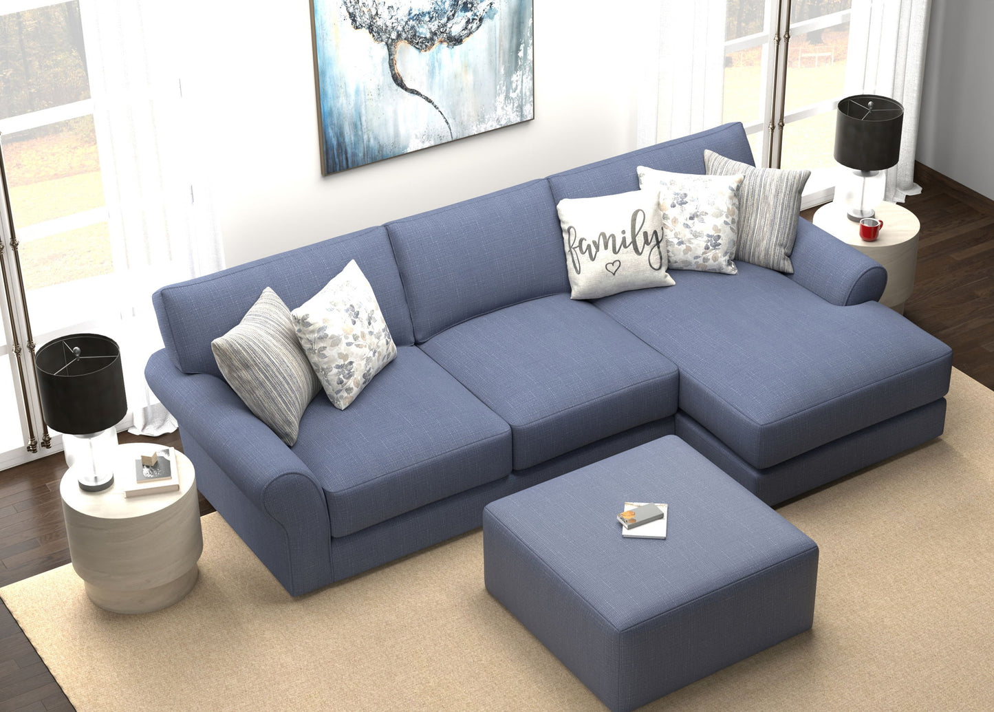 Cape May - LSF Sofa - Denim