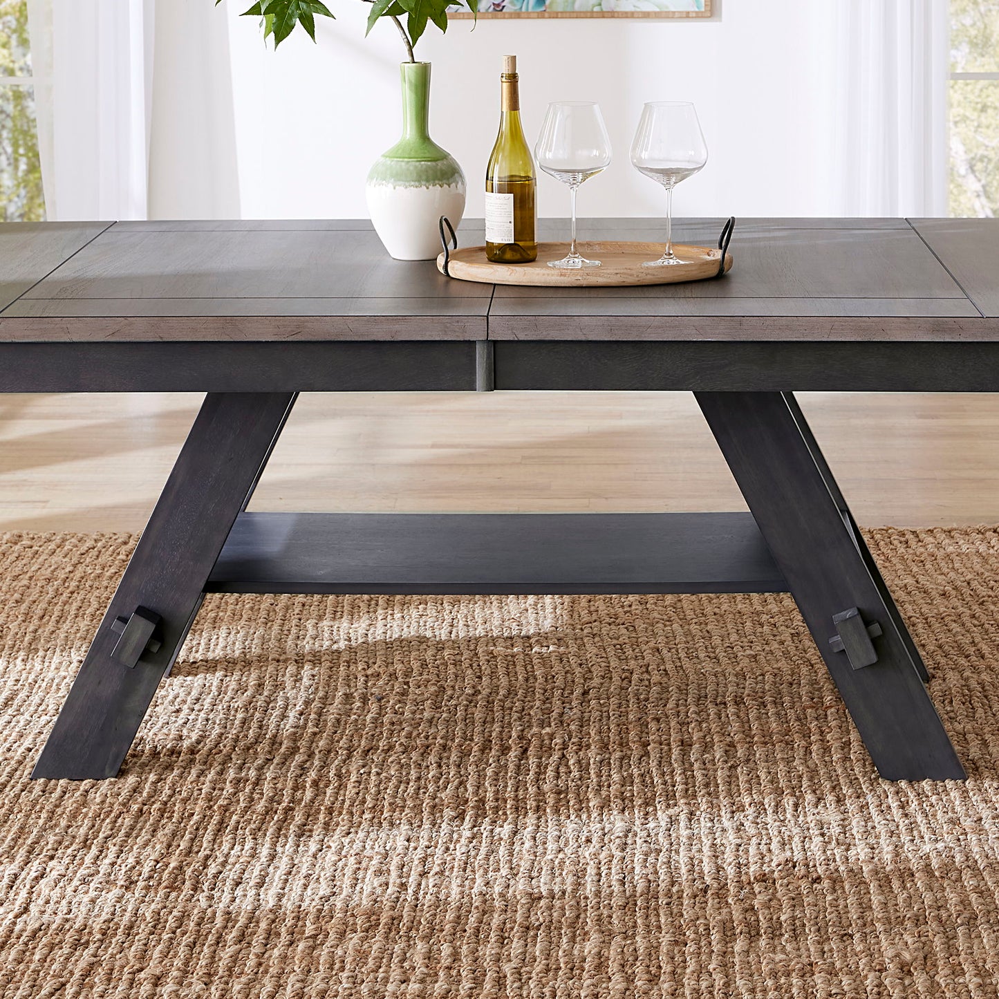 Lawson - Pedestal Table Base - Dark Gray