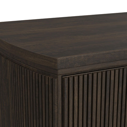Sylvie - 1-Drawer Nightstand With Touch Light LED - Dark Brown