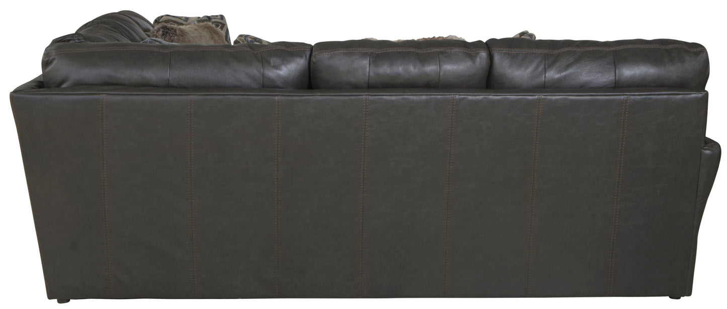 Denali - Italian Leather Match Sectional