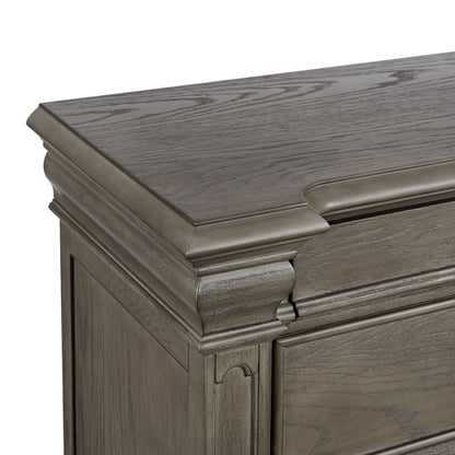 Kings Court - 7-Drawer Door Chest - Gray