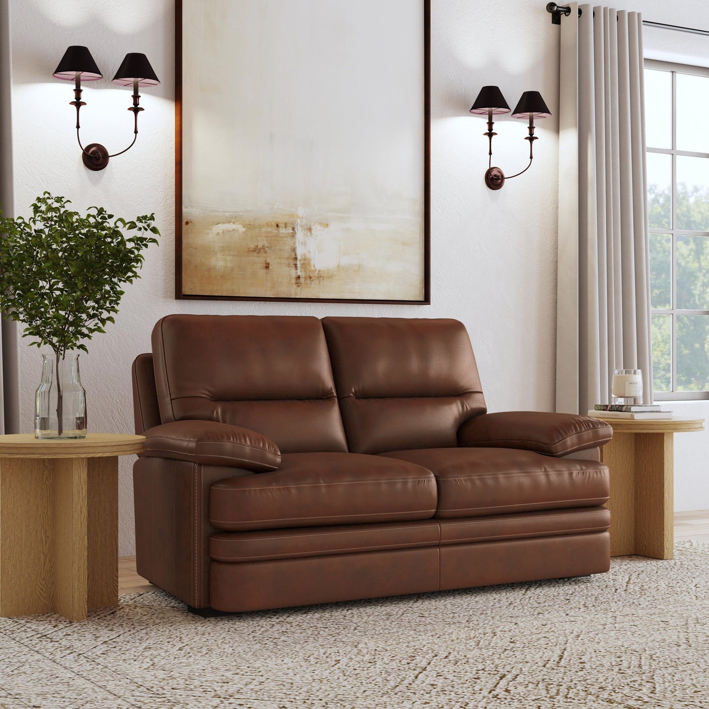 David - Loveseat - Pecan