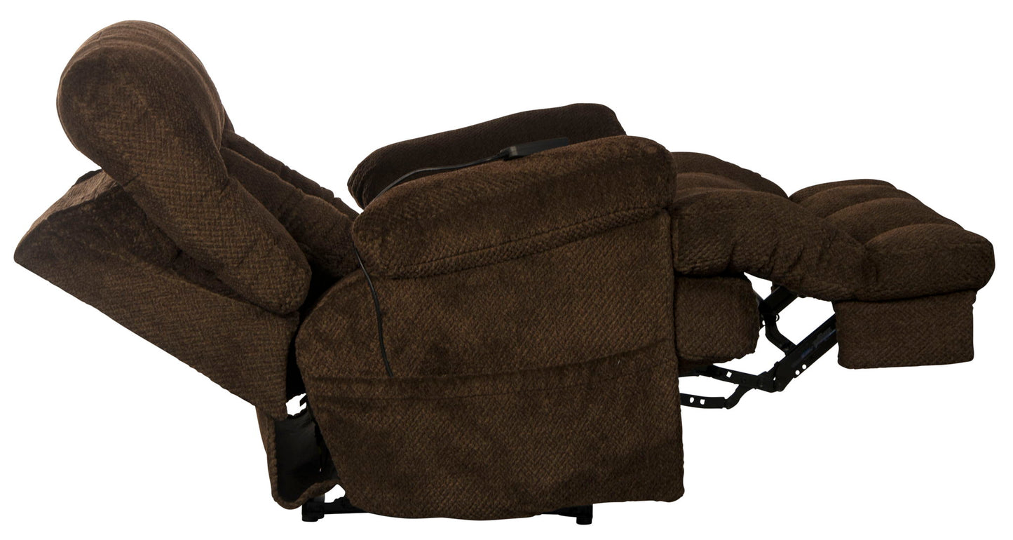 Sterling - Power Headrest/Lumbar Power Lay Flat Recliner With Heat & Massage