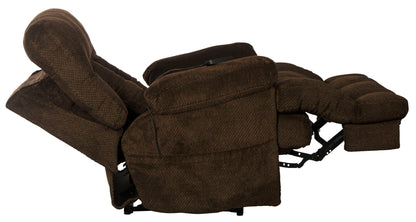 Sterling - Power Headrest/Lumbar Power Lay Flat Recliner With Heat & Massage