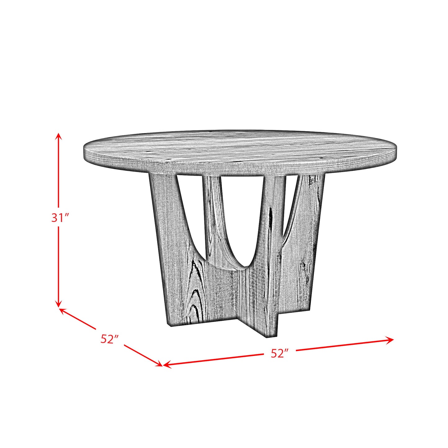 Oregon - 5 Piece Standard Height Dining Set (Round Table And Four Chairs)