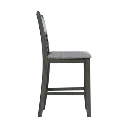 Amherst - Counter Side Chair With Fabric Cushion (Set of 2) - Gray Finish