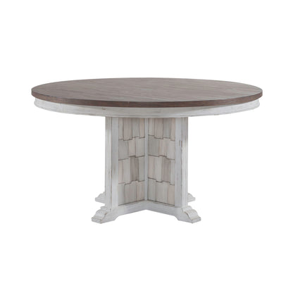 River Place - Pedestal Table - White