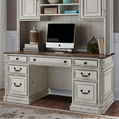 Magnolia Manor - Jr Executive Credenza Base - White