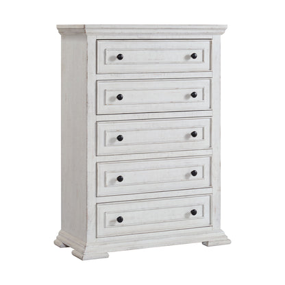 Heather - 5-Drawer Chest - Rustic White