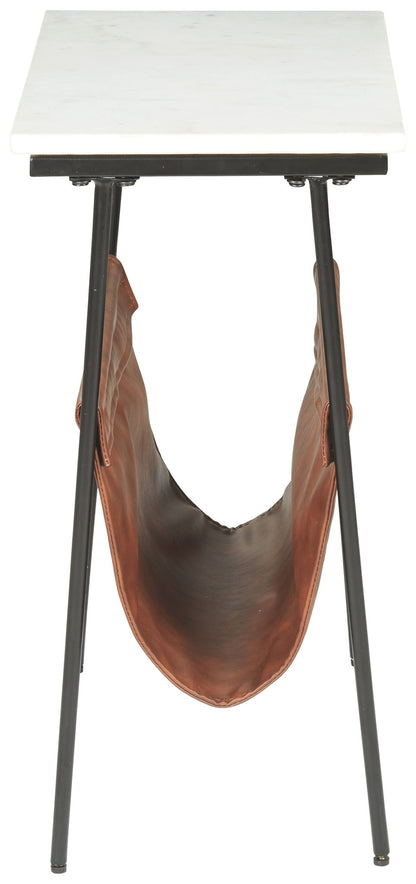 Etanbury - Accent Table - Brown / Black / White