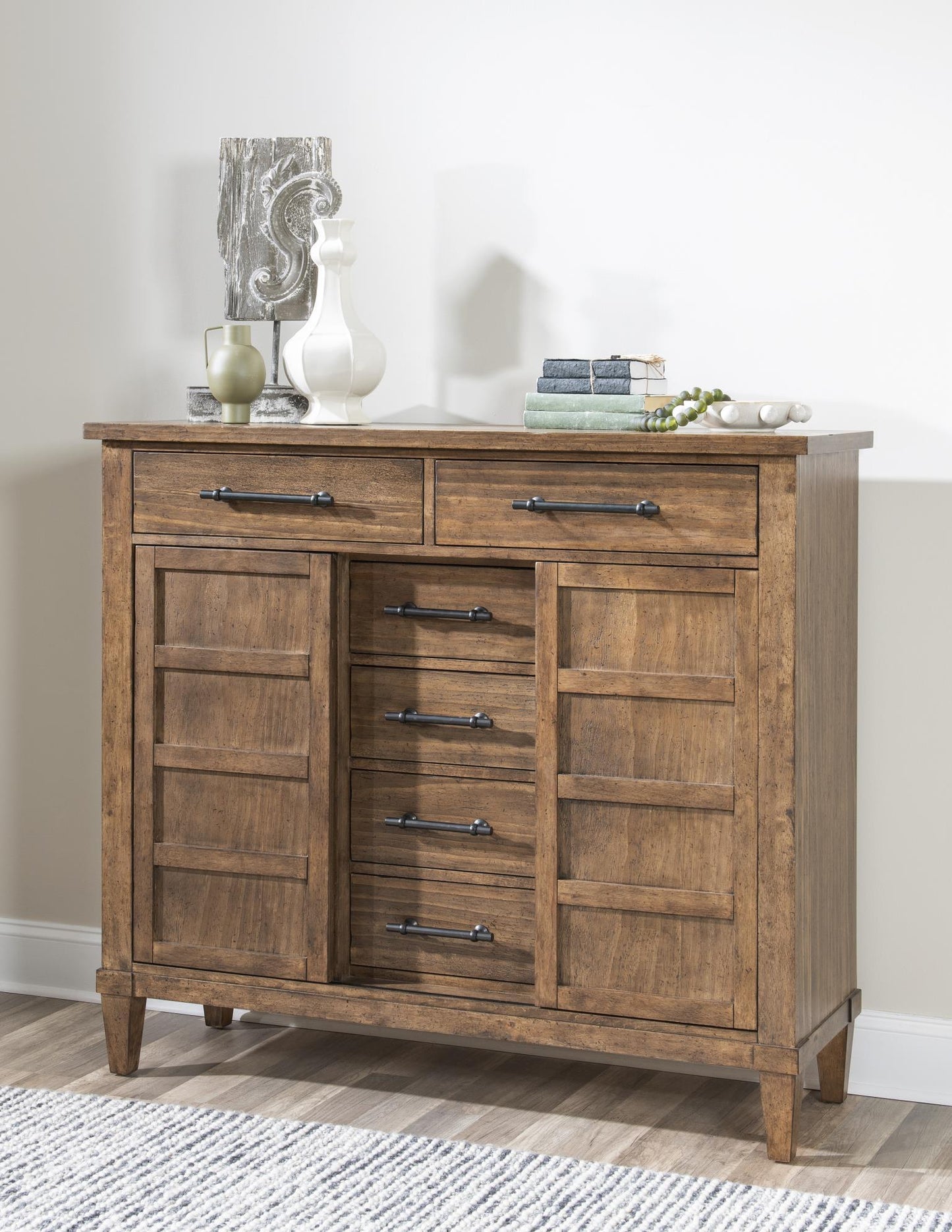 Artisan's Place - Door Drawer Chest - Vintage Pine Ironwood