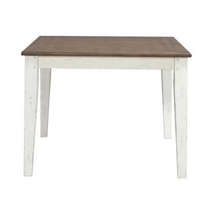 Al Fresco - Rectangular Leg Table - Graphite / Whitestone