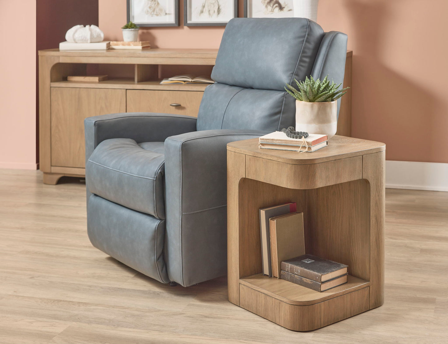 Normandy - Chairside Table - Light Brown