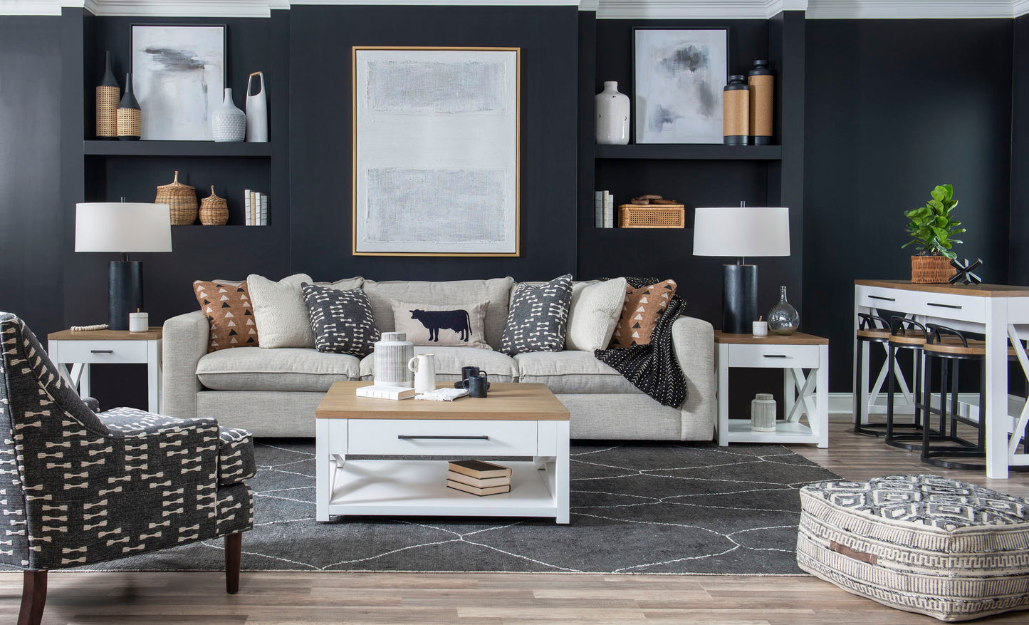 Franklin - Cocktail Table - White