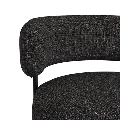 Antonia - Swivel Chair - Heron Black