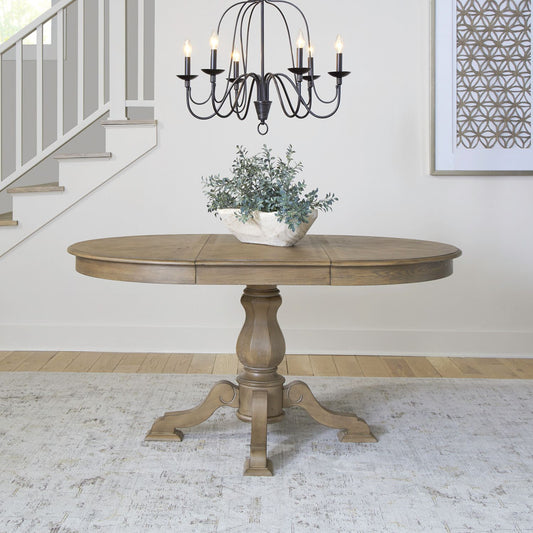 Magnolia Manor - Pedestal Table Top - Weathered Bisque