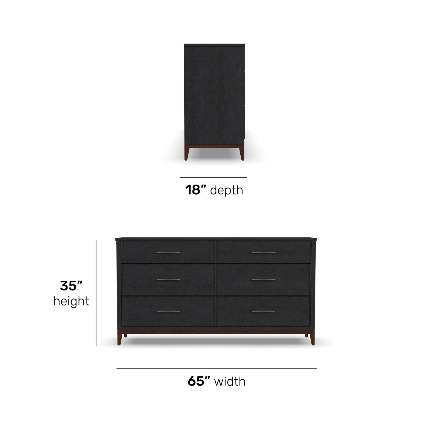 Waterfall - Dresser - Black