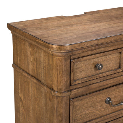 Harrison Heights - Nightstand With Charging Station - Sienna