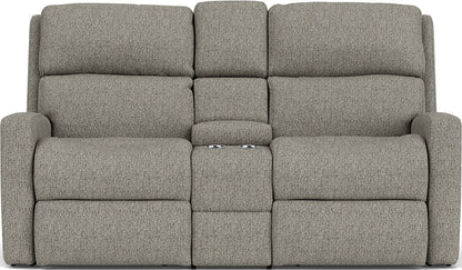 Catalina - Fabric Reclining Loveseat With Console