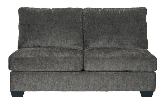 Ballinasloe - Armless Loveseat - Smoke