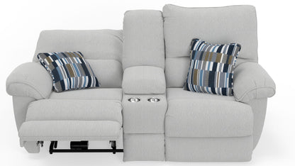 Lenny - Power Lay Flat Reclining Console Loveseat