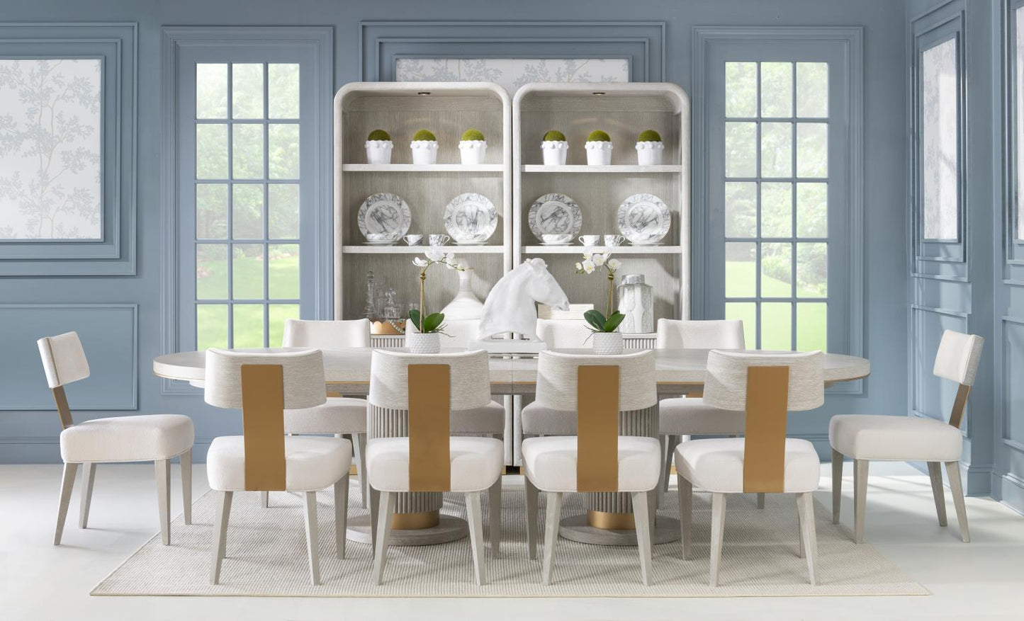 Miramar - Oval Dining Table Top - Oyster