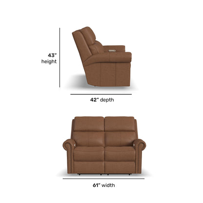 Bernard - Loveseat With Nailhead Trim