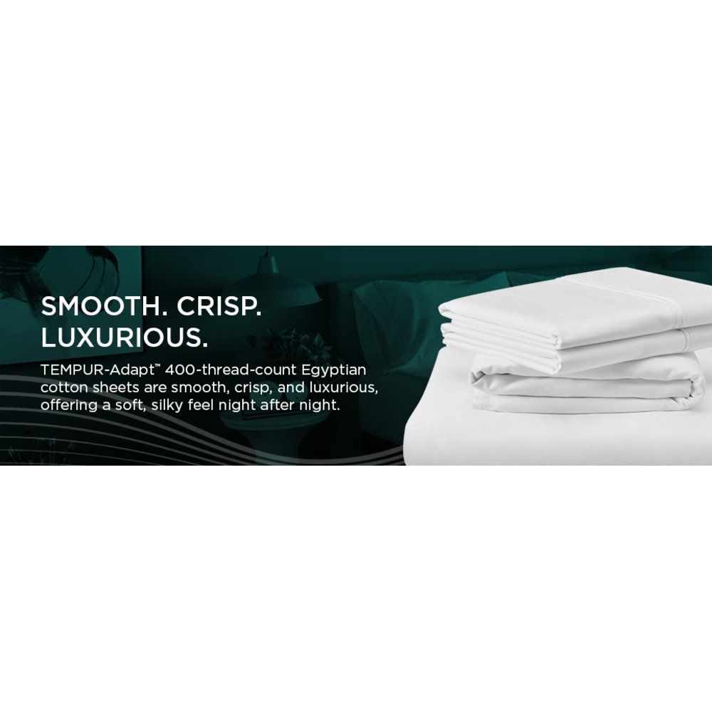 Tempur-Adapt - Tempur-Adapt Luxe Egyptian Cotton Sheets - White