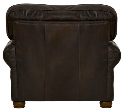 Roberto - Leather Chair - Cocoa