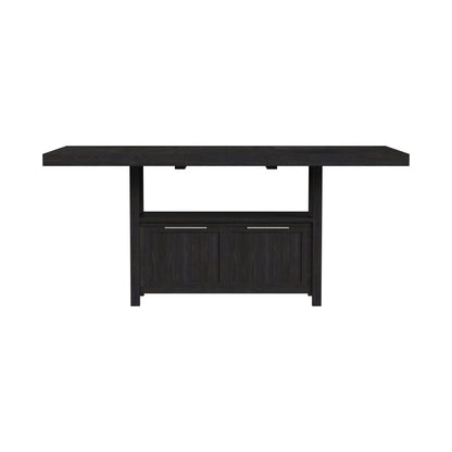 Transcend - Counter Table With Leaf - Charcoal