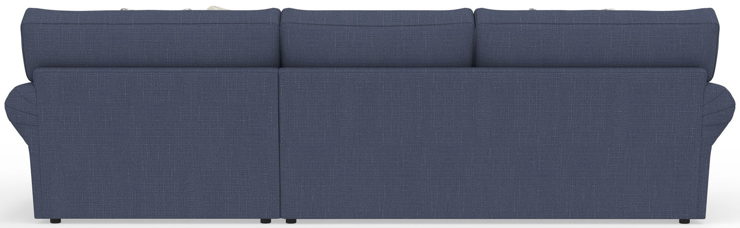 Cape May - Sofa Chaise With Comfort Coil Seating And 5 Accent Pillows Included