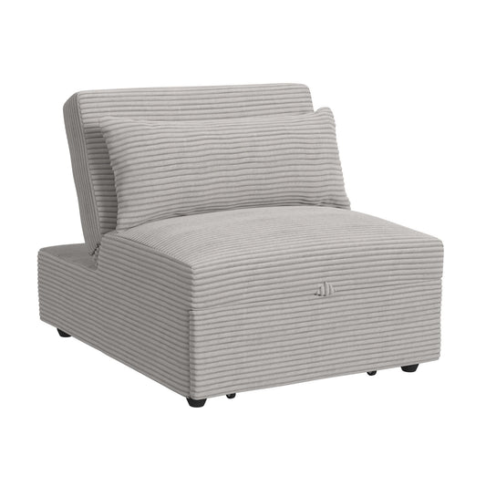Pluto - Chair With Kidney Pillow, Klik Klak And Pop Up - Coronado Gray